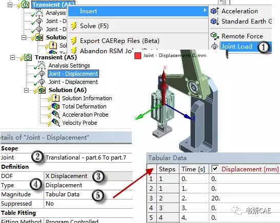 ANSYS Mechanical在多体运动学分析中Jiont工具的应用概述的图13